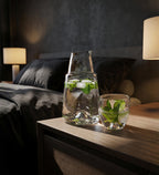 Pebbled Glass Bedside Carafe