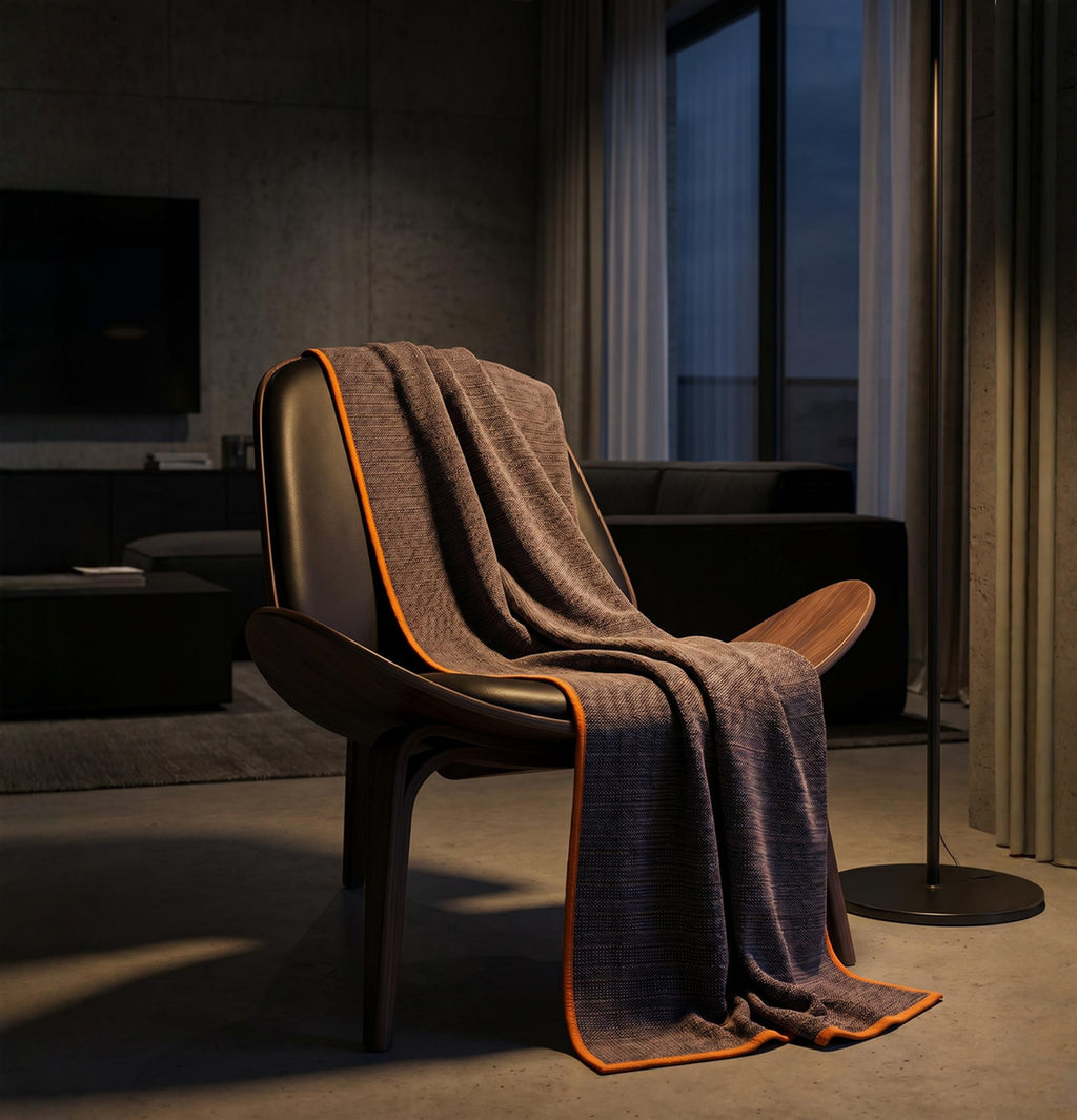 Tweedy Cashmere Throw