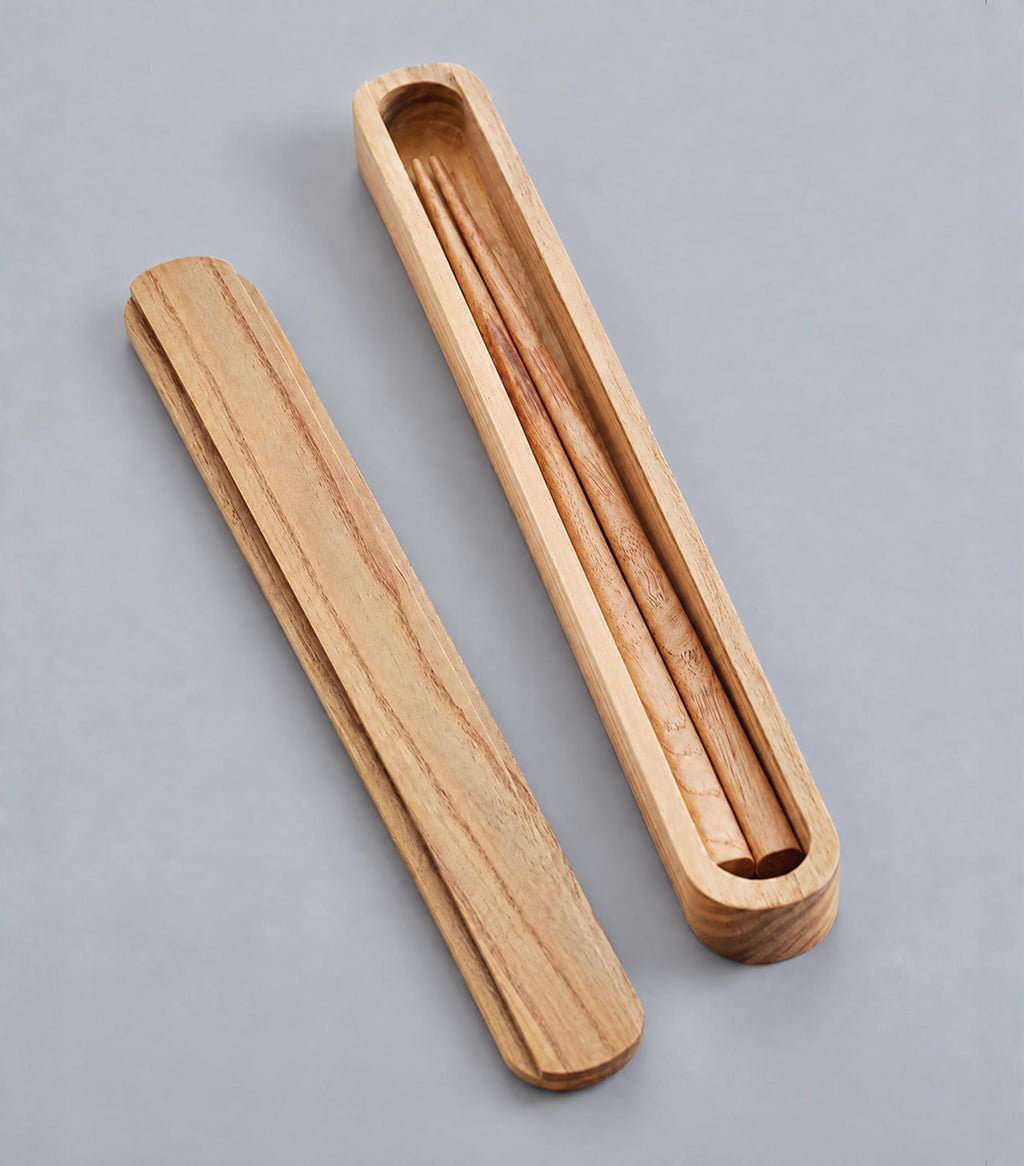Camphor Wood Chopsticks and Case (set of 2)