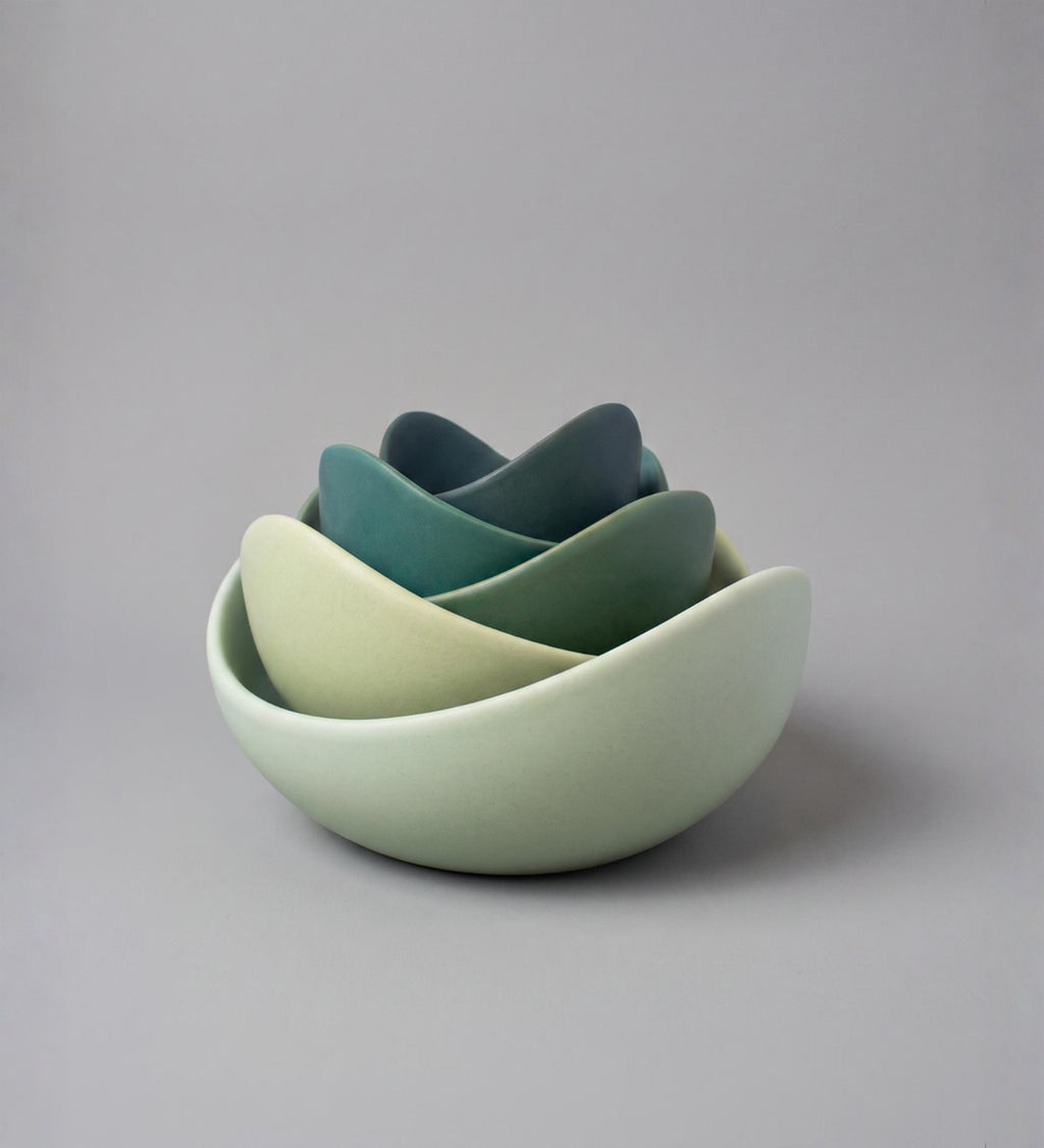 Wabi Sabi Ceramic Stacking Bowls