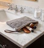 Herringbone Linen Pouch