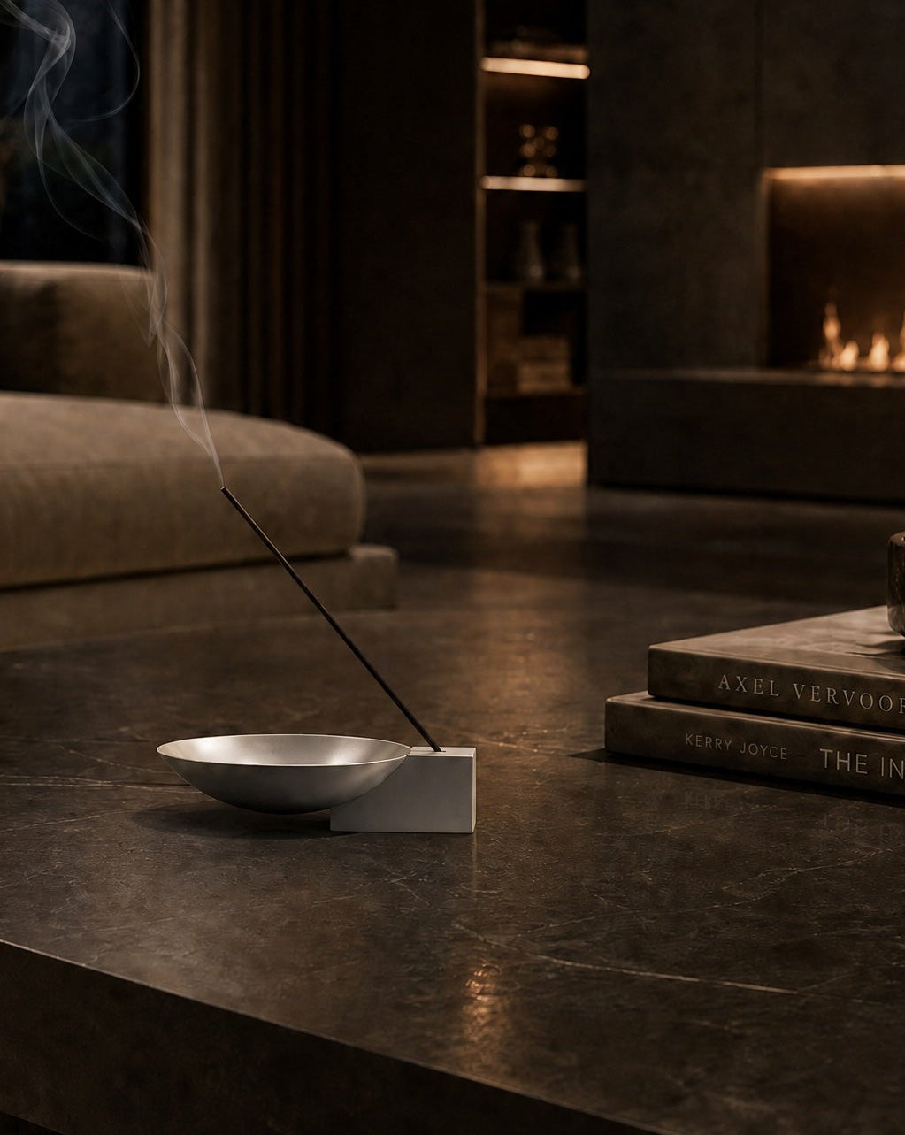 Block Tabletop Incense Holder
