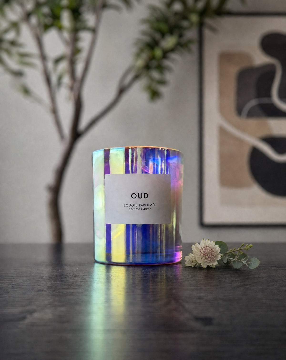 Holographic Color Candle - Oud