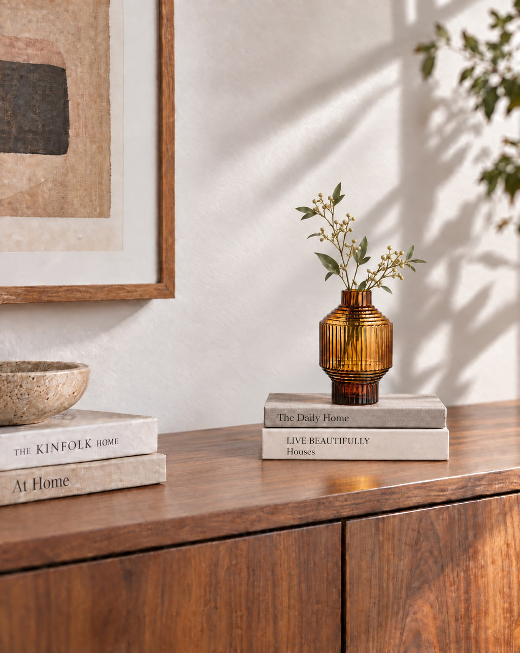 Pavillion Dark Amber Small Vase