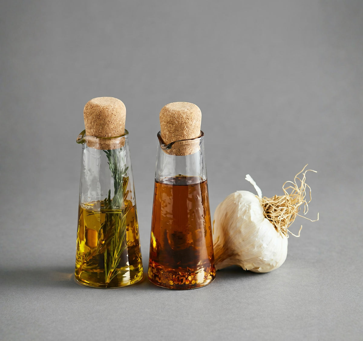 Pebbled Glass Petite Carafe Set
