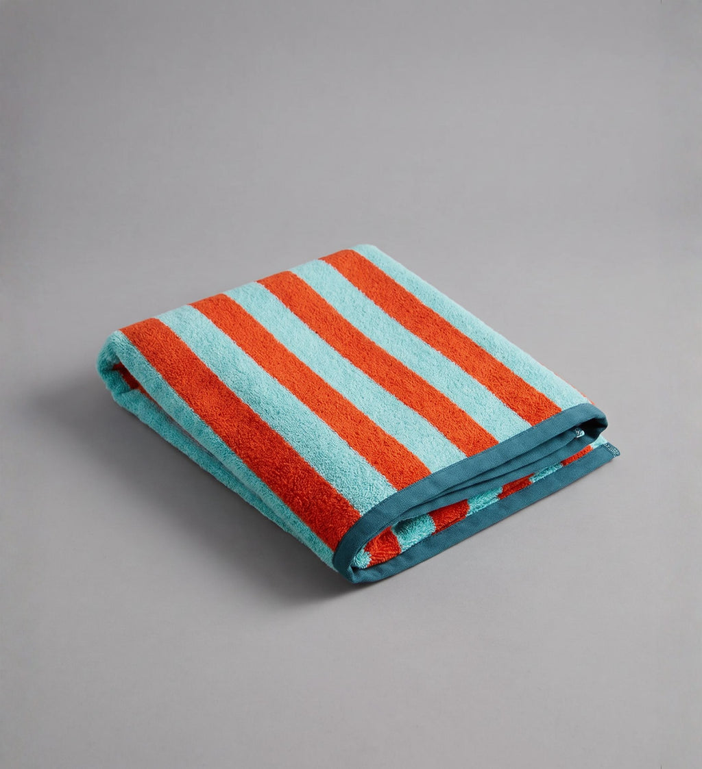 Retro Stripe Beach Towel