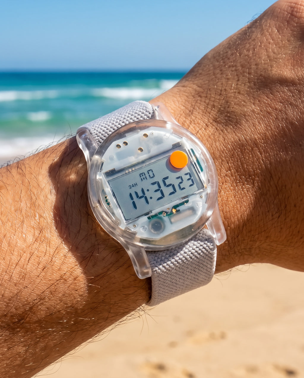 Solid State Transparent Watch