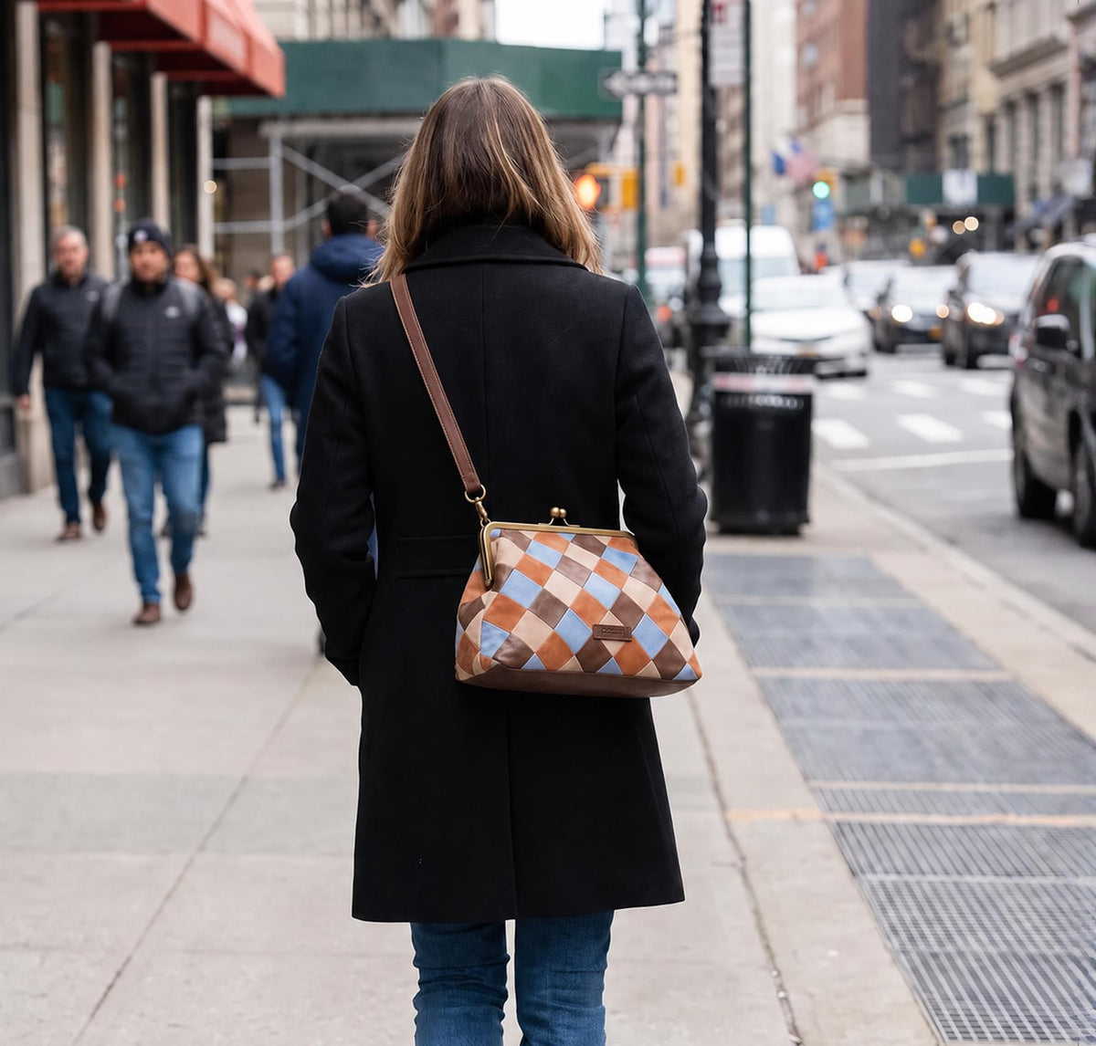 Mad Plaid Oversized Clutch