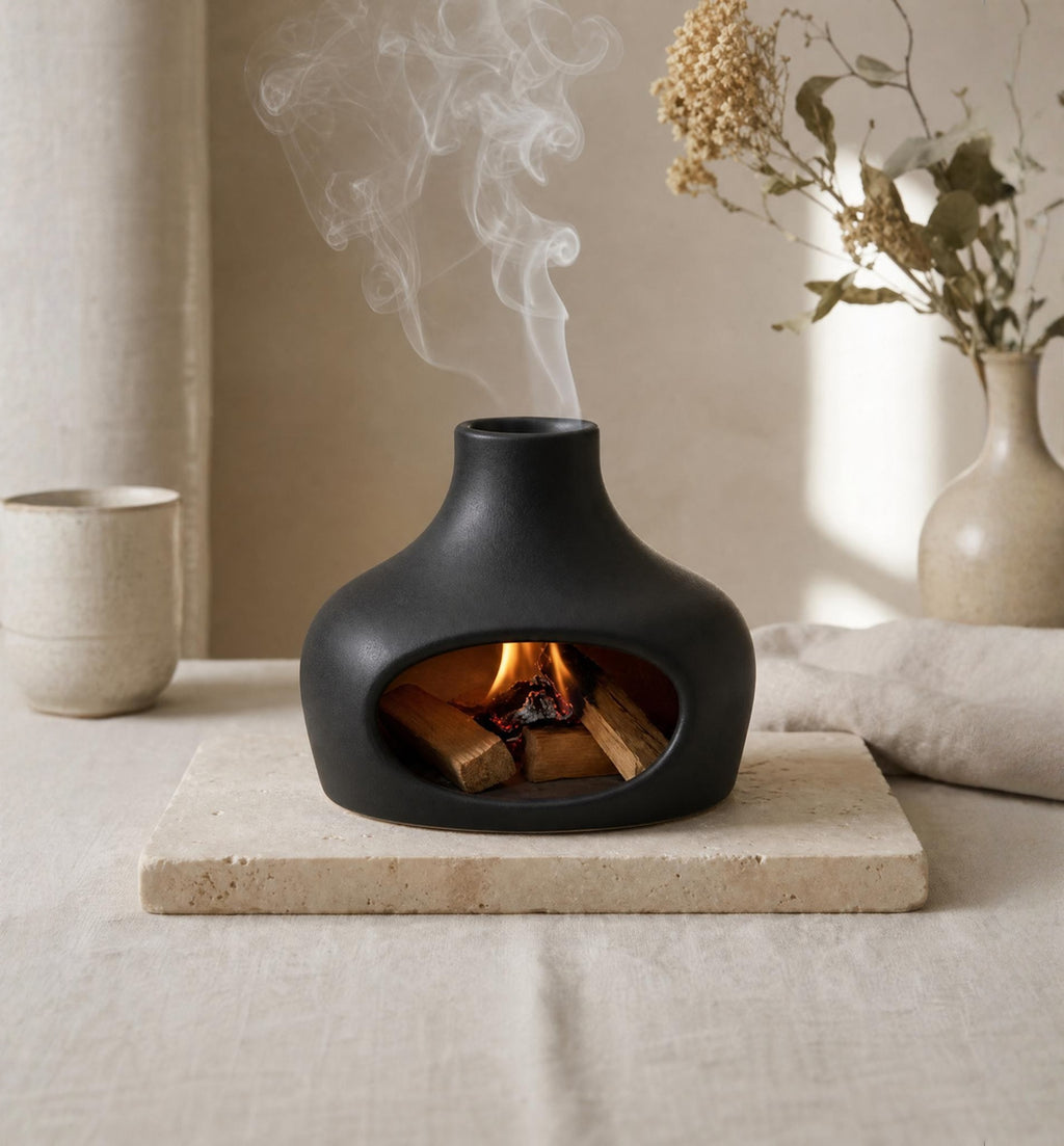 Ceramic Chimney + Palo Santo Set