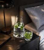 Pebbled Glass Bedside Carafe