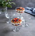 Pebbled Glass Compotes